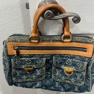 Louis Vuitton Monogram Denim Neo Speedy Handbag Mini